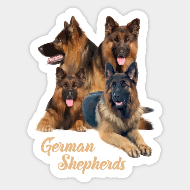 German Shepherd Dogs! Especially for GSD owners! Sticker by rs-designs